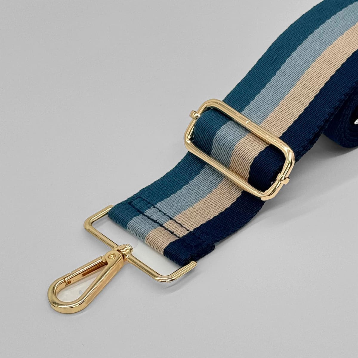 Blue Tones Stripe Bag Strap