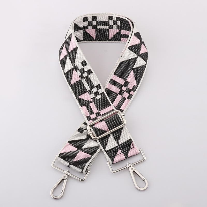 Black and Pink Abstract strap